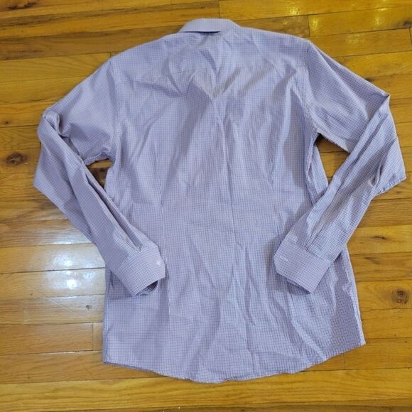 Etro Milano Men's Plaid Dress Shirt Slim Fit Size 41 - Picture 3 of 5